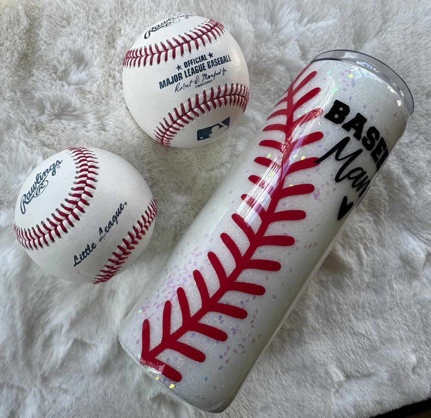 Baseball Mama Custom Handmade Glitter Pen