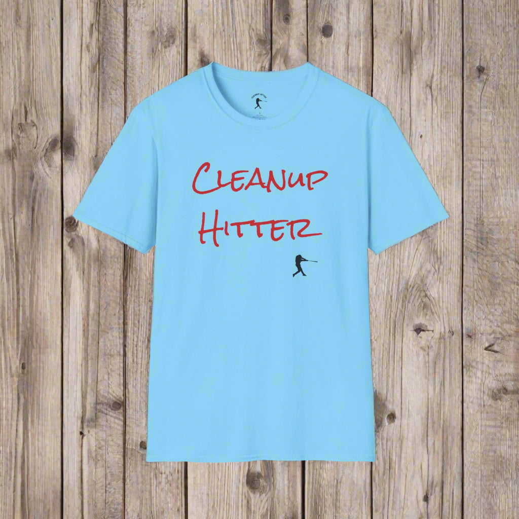 Cleanup Hitter Unisex Softstyle T-Shirt - Baseball Tee