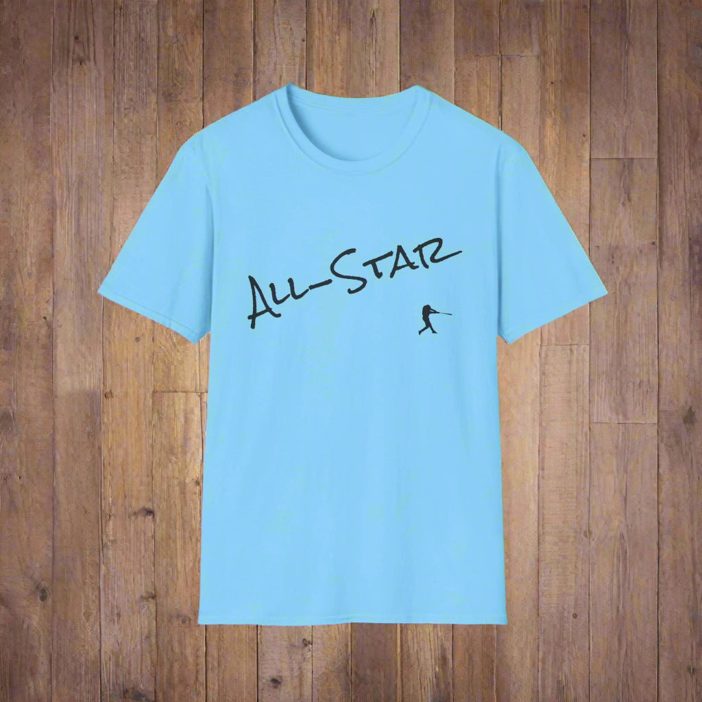 All Star Baseball Unisex Softstyle T-Shirt - Baseball Tee