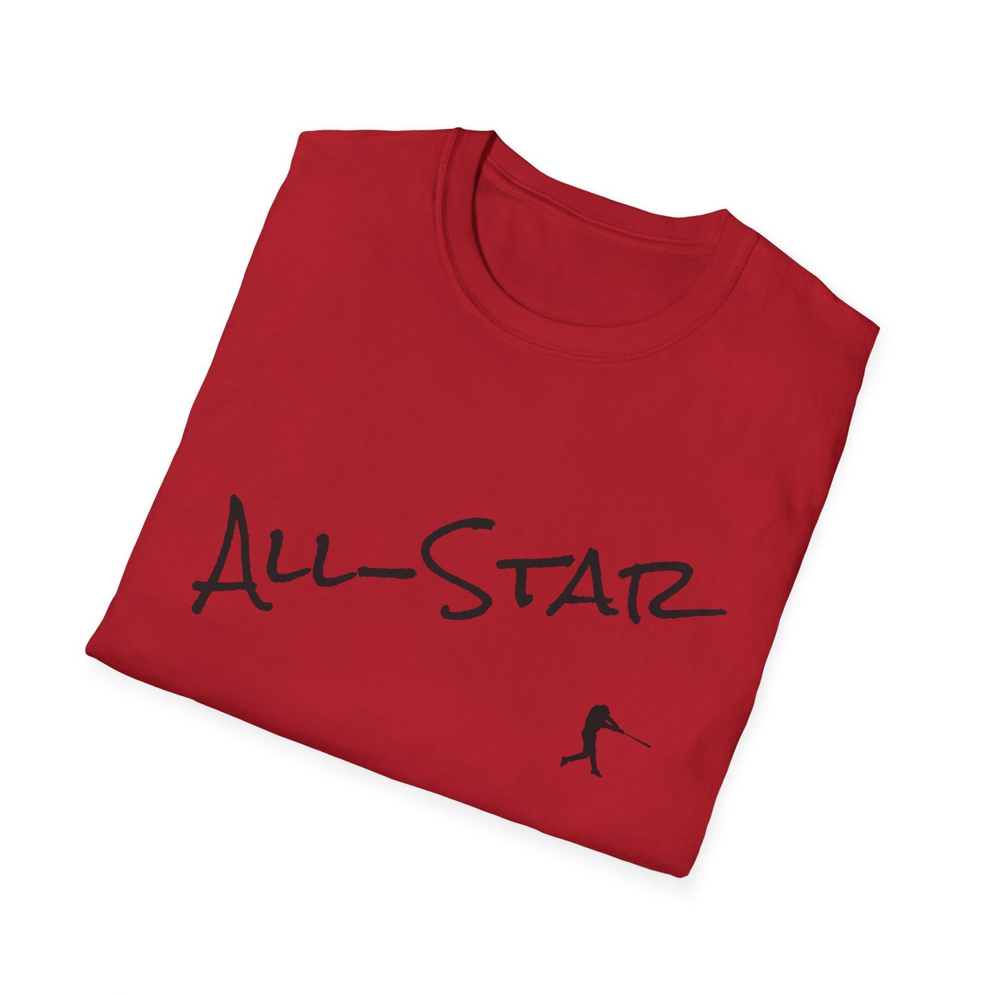All Star Baseball Unisex Softstyle T-Shirt - Baseball Tee