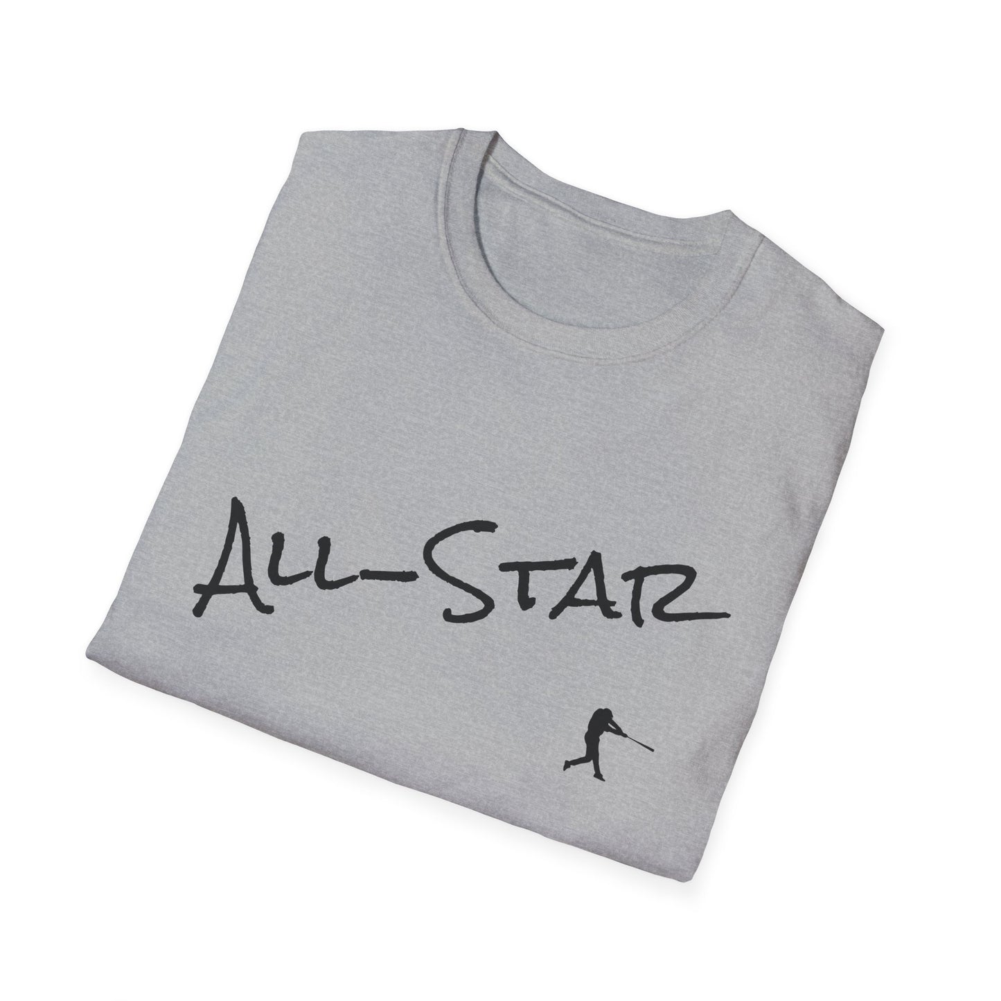 All Star Baseball Unisex Softstyle T-Shirt - Baseball Tee