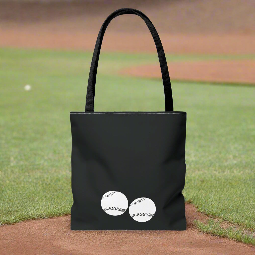 Black BaseBall Bag Tote Bag